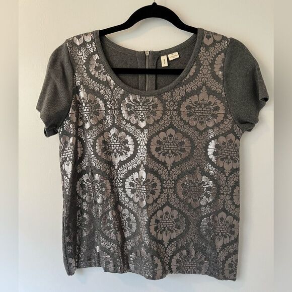 Moth Sweaters - Moth a Anthropology brand  Silver Appliqué Sweaters